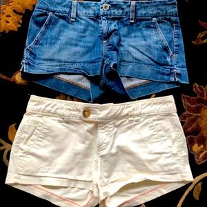 2 pairs of American eagle shorts